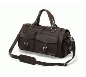 Сумка дорожная из натуральной кожи 7094R коричневая Buffalo Bags
