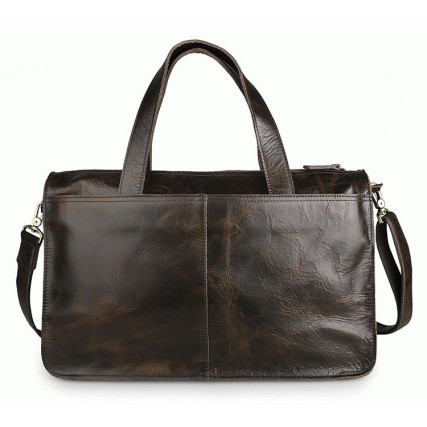 Дорожный кожаный портфель Buffalo Bags 7138Q коричневый – Фото 2