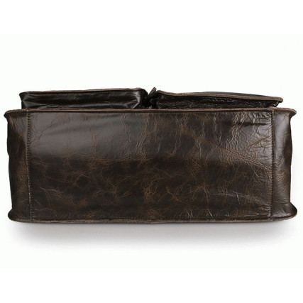 Дорожный кожаный портфель Buffalo Bags 7138Q коричневый – Фото 4