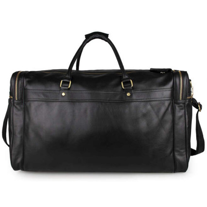 Дорожная кожаная сумка Buffalo Bags черная 7317-1A – Фото 2