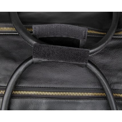 Дорожная кожаная сумка Buffalo Bags черная 7317-1A – Фото 8