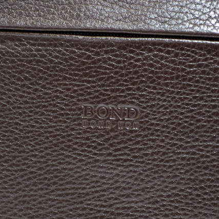 Коричневый мужской кожаный портфель для ноутбука BOND 1095-286 – Фото 5