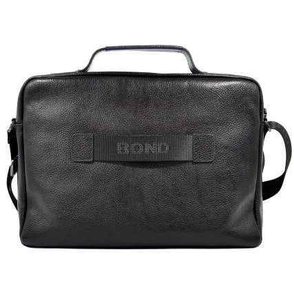 Мужской кожаный портфель BOND черный 1120-281-9 – Фото 2
