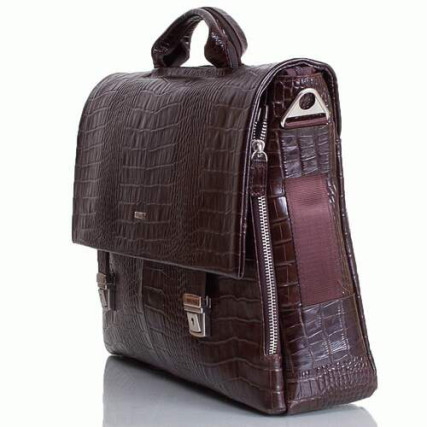 Мужской кожаный портфель Desisan 1315-19 коричневый – Фото 3