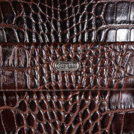 Мужской кожаный портфель DESISAN 1335-19 коричневый – Фото 5