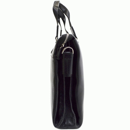 Мужской кожаный портфель Desisan черный 1341-011 – Фото 3