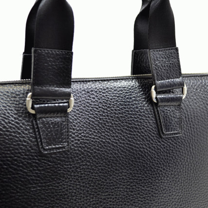 Мужской кожаный портфель Desisan черный 1341-011 – Фото 5