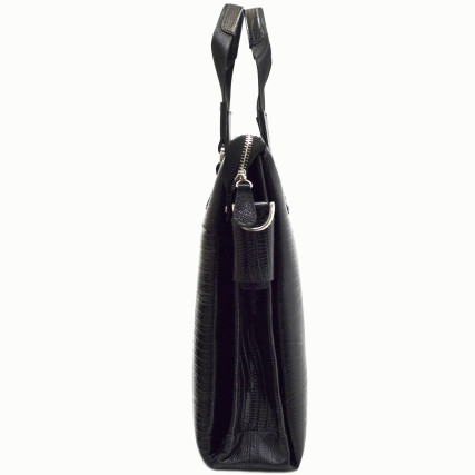 Мужской кожаный портфель Desisan 1341-143 черный – Фото 3