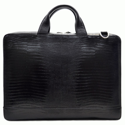 Мужской кожаный портфель Desisan черный 1347-143 – Фото 2