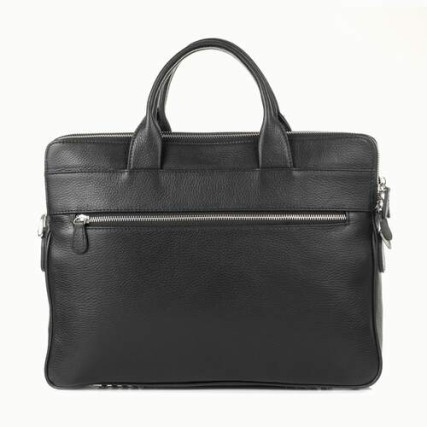 Мужской кожаный портфель DESISAN черный 1348-01 – Фото 5