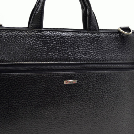 Мужской кожаный портфель Desisan 1349-011 черный – Фото 5