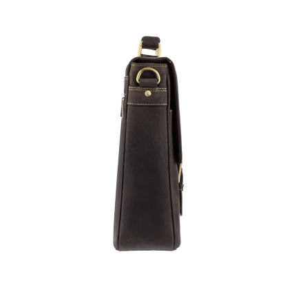 Мужской кожаный портфель Visconti (Великобритания) коричневый 18716 OIL BRN