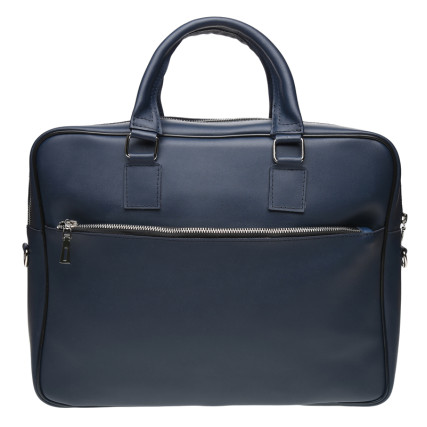 Мужская кожаная сумка Ricco Grande синяя 1L961-blue – Фото 2