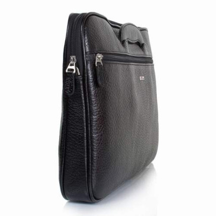 Мужской кожаный портфель Desisan черный 321-011 – Фото 3