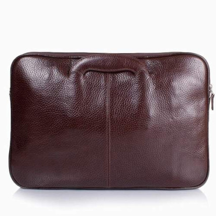Мужской кожаный портфель Desisan коричневый 321-019 – Фото 2