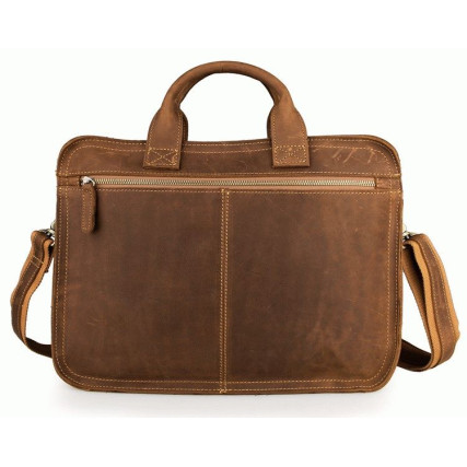 Кожаный портфель мужской 6020B Buffalo Bags коричневый – Фото 3