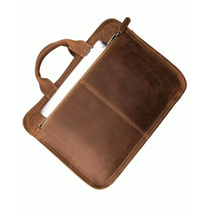 Кожаный портфель мужской 6020B Buffalo Bags коричневый – Фото 4