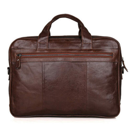 Кожаный портфель мужской коричневый Buffalo Bags 7005Q – Фото 4