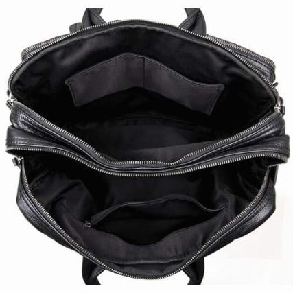 Кожаный портфель мужской Buffalo Bags 7014A-1 черный – Фото 2
