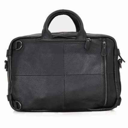 Кожаный портфель мужской 7014A Buffalo Bags черный – Фото 2