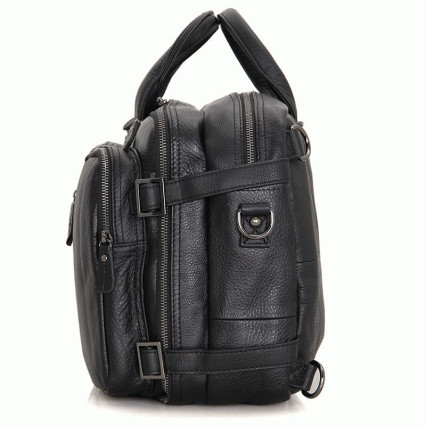 Кожаный портфель мужской 7014A Buffalo Bags черный – Фото 3