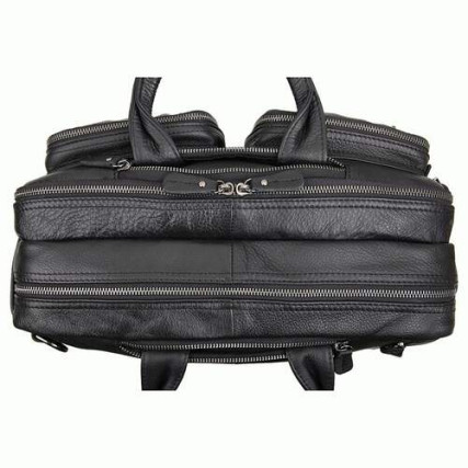 Кожаный портфель мужской 7014A Buffalo Bags черный – Фото 4