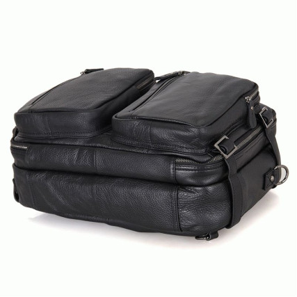 Кожаный портфель мужской 7014A Buffalo Bags черный – Фото 5