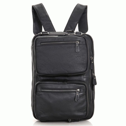 Кожаный портфель мужской 7014A Buffalo Bags черный – Фото 6