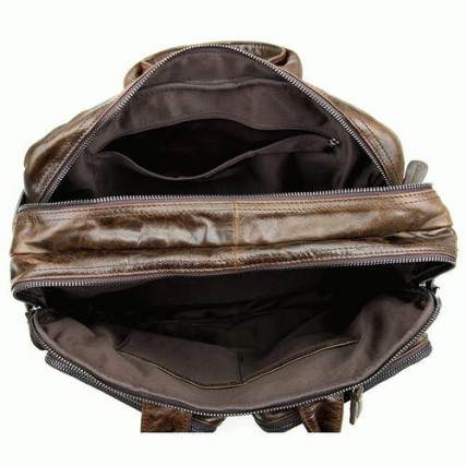 Мужская кожаная сумка 3в1 7014C-1 Buffalo Bags коричневая – Фото 11