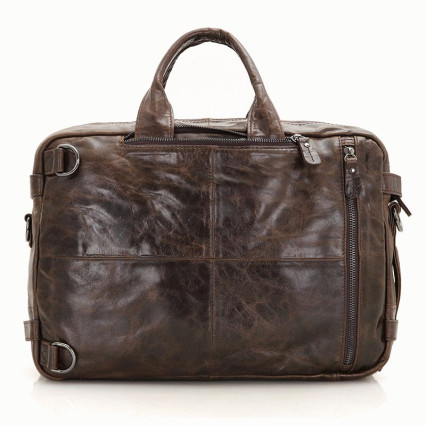Мужская кожаная сумка 3в1 7014C-1 Buffalo Bags коричневая – Фото 3