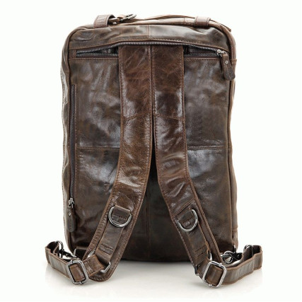 Мужская кожаная сумка 3в1 7014C-1 Buffalo Bags коричневая – Фото 7