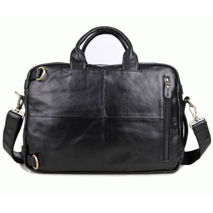 Кожаный портфель мужской 7026A Buffalo Bags черный – Фото 2