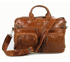 Кожаный портфель мужской 7026B Buffalo Bags коричневый