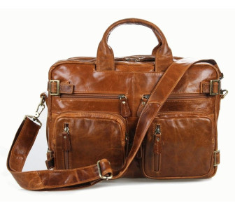Кожаный портфель мужской 7026B Buffalo Bags коричневый