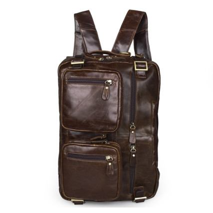 Кожаный портфель мужской Buffalo Bags 7026C коричневый – Фото 5