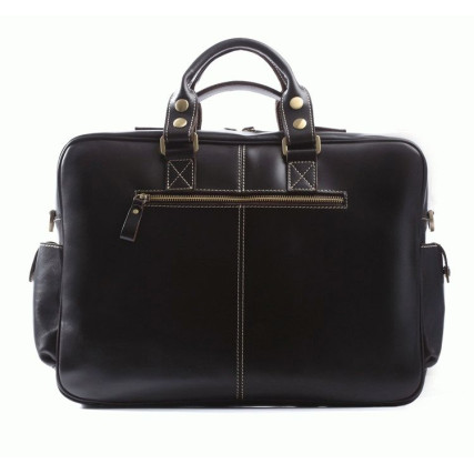 Мужской кожаный портфель 7028A Buffalo Bags черный – Фото 3