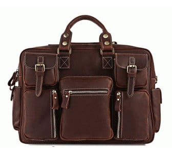 Деловой кожаный портфель 7028R-1 Buffalo Bags