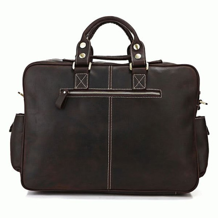Мужской кожаный портфель 7028R Buffalo Bags коричневый – Фото 2