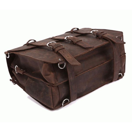 Мужской кожаный деловой портфель 7072R-1 Buffalo Bags коричневый – Фото 4