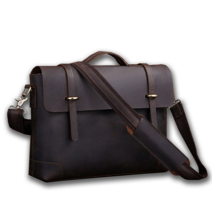 Кожаный портфель мужской Buffalo Bags коричневый 7082R-1 – Фото 1