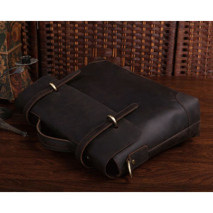 Кожаный портфель мужской Buffalo Bags коричневый 7082R-1 – Фото 4