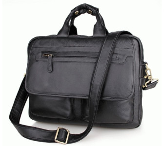 Кожаный портфель мужской 7085A Buffalo Bags черный Кожаный портфель мужской 7085A Buffalo Bags черный