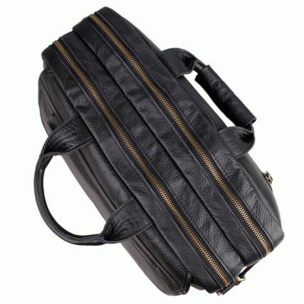 Кожаный портфель мужской 7085A Buffalo Bags черный – Фото 3