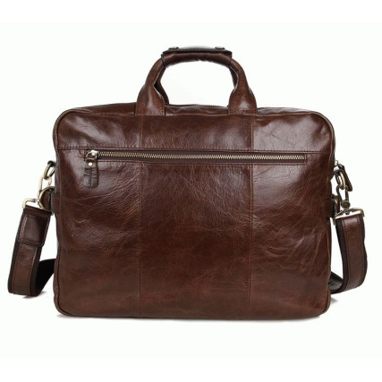 Кожаный портфель мужской 7085C Buffalo Bags коричневый – Фото 3