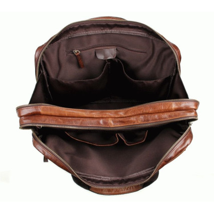 Кожаный портфель мужской 7092-2B Buffalo Bags коричневый – Фото 5