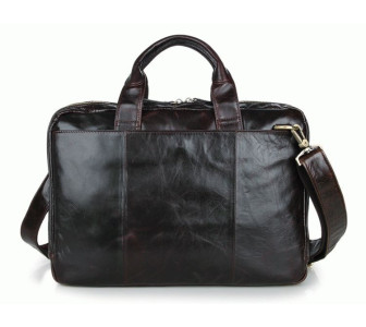 Кожаный деловой портфель 7092-3C Buffalo Bags коричневый