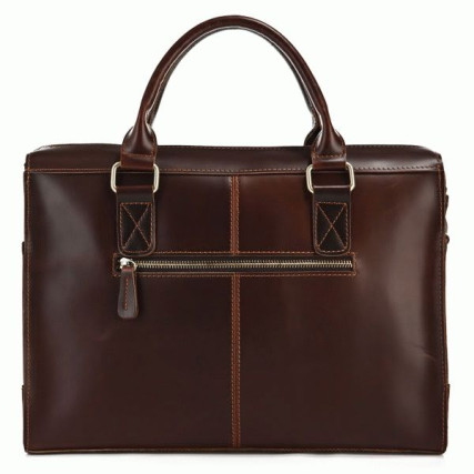 Темно-коричневый мужской кожаный портфель Buffalo Bags 7096C – Фото 2