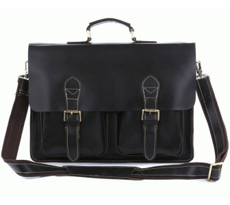 Кожаный портфель мужской 7105A Buffalo Bags черный Кожаный портфель мужской 7105A Buffalo Bags черный