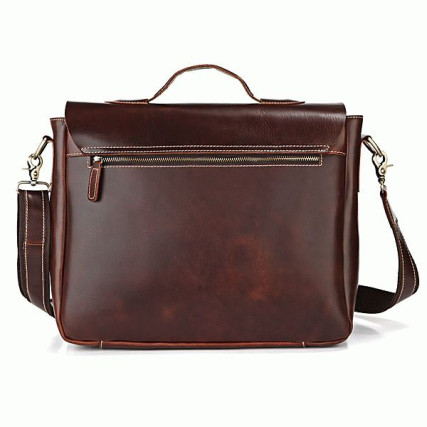 Мужская кожаная сумка 7108R Buffalo Bags коричневая – Фото 3
