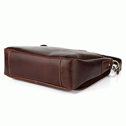 Мужская кожаная сумка 7108R Buffalo Bags коричневая – Фото 4